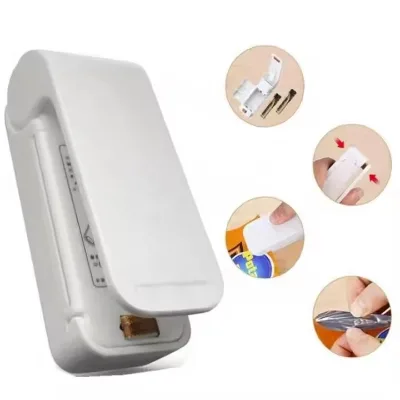 Household Portable Heat Seal Machine Manual Vacuum Food Sealer Portable Mini Food Sealing Machine Plastic Mini Bag Heat Sealer