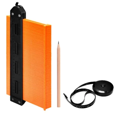Hot Sale 10inch Shape Contour Gauge Lock Pen and Tape Plastic Duplicator Measuring Coutour Gauge