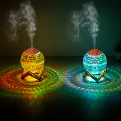 USB Portable Mini Desktop Night Light 350ML Ultrasonic Cool Mist Humidifier Crystal Ball Humidificador