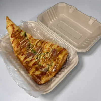 Food Packaging Box Chemical Free Pulping Process Pizza Package 100%Bio Box