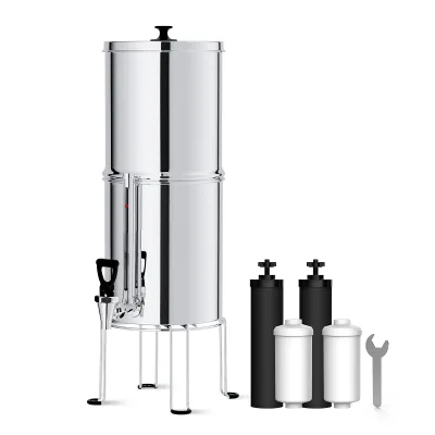 Outdoor Water Filtration Portable Stainless Steel Gravity Filter Purificador De Agua Camping Water Filter Gravity Water Filter