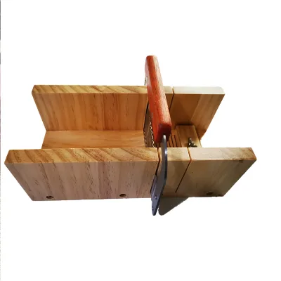Early Riser Wooden Multi-Function Practical Adjustable Soap Cutter Soap Making Tools With Stainless Steel Wavy Beveler Planer