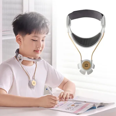 Alphay Factory Direct Comfortable Silicone Adjustable Neck Brace for Daily Reading and Student Neck Posture Corrector