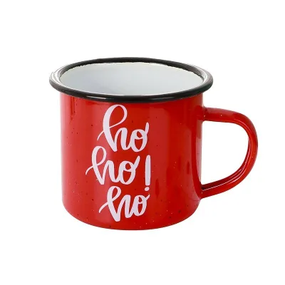 Custom Print 16oz Enamel Mug Custom Logo Travel Enamel Tea Cup Enamel Coffee Cup Outdoor Camping Cups for Coffee Milk Tea