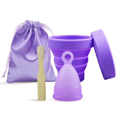 Wholesale Menstrual Cup Cleaning Brush Bamboo Menstrual Disc Brush Cepillo Para Copa Menstrual