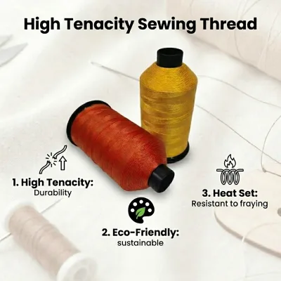 Different Cone Weight 210D/3 420D/3 Polyester High Tenacity Factory Sewing Thread Low Moq With More Than 1000 Colors