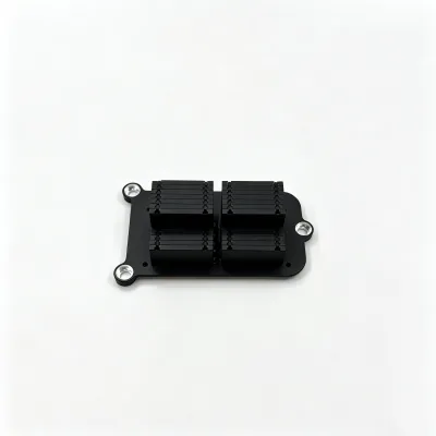 Custom OEM ODM Aluminum Camera Heatsink Black Painted 6 Sides Fin Plate Cooler CopperHeatpipe Fully Customizable Factory ISO