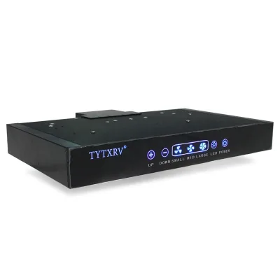TYTXRV Caravan Range Hood Ductless Range Vent with Touchable Screen & Double LED Light 3 Speed Adjustable for RV Yacht Kitchen