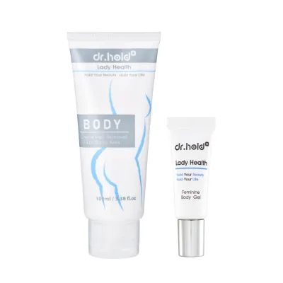 Botanical Intimate Hair Removal Cream Set Hair Removal Cream with Soothing Gel 100ml + 5ml