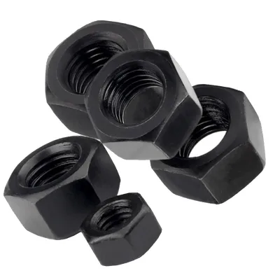 China Factory Wholesale Black Hex Nut ASME B 18.2 Grade 4 6 8 10 Carbon Steel Imperial Size