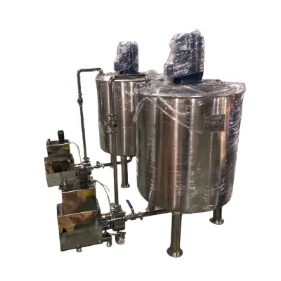 500L Food Grade Stainless Steel Liquid Xanthan Gum Powder High Shear Juice Emulsifying Mixing Tank with Scraper Agitator