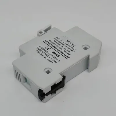 DC 1000V Automotive Photovoltaic Fuse 10x38mm 1A-32A Time Delay Ceramic Din Rail Holder Solar Array Combiner Box Low