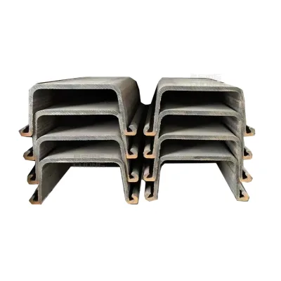 High Quality U Type Steel Sheet Pile SY295 Model 2 Sizes 6m 12m 15m for Construction Cutting and Welding Services Included