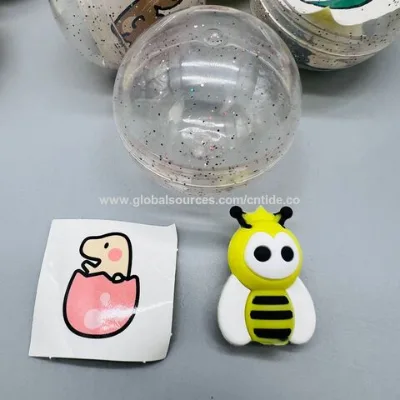 Plastic egg capsule toy 32-75MM with various styles of novelty toys