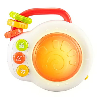 Infant Sound Lighting Rattle Shaking Baby Plastic Toy Hand Drum Music