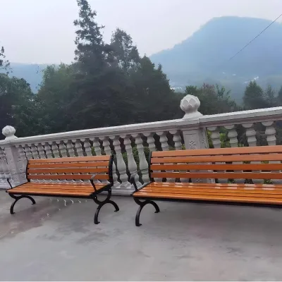 Bench for Household Use Wood Plastic Composite Slats Modern Design Anti-corrosion Decorative Waterproof Bench