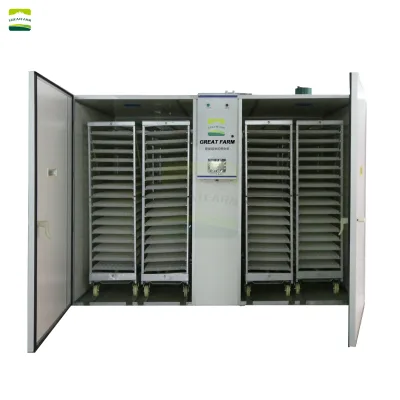 38400-Egg Capacity Automatic New Industrial Tunnel Hatcher with 7" Smart Touchscreen & Dual-CPU Security System