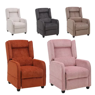 Customized Modern Modern Fabric Manual Recliner Chair Sofa with Rocking and Swivel for Living Room Furniture