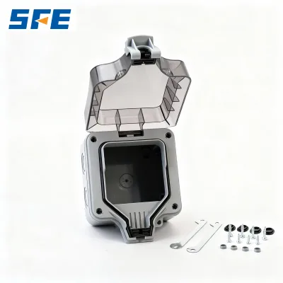 SFE BG Outside Series Outside Use 13A IP66 Waterproof Single Switch Socket Cover Empty Box CE