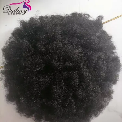Black Women High Density Afro Kinky Curly 100% Human Hair Bun Afro Puff Drawstring Ponytail Extension