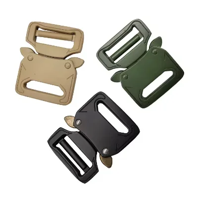 Black 27mm Classic Strong Adjustable Strap Buckle Heavy Duty Alloy Hardware for Bags