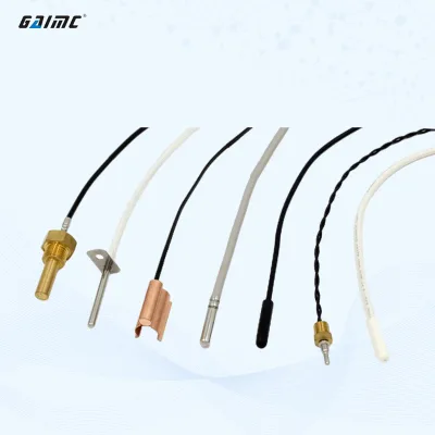 GTS100 High-Precision NTC Temperature Sensor Probe  Wide Resistance Range 1KΩ~500KΩ, Waterproof Sealed for HVAC & Automotive
