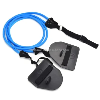 Swimming Resistance Band with Hand Paddles, Swimming Arm Strength Trainer for Swimming Training , Arm Strength Exercise
