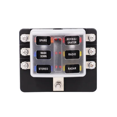 Professional 32V Car 6-Way ATC/ATO Blade Fuse Block Fuse Box