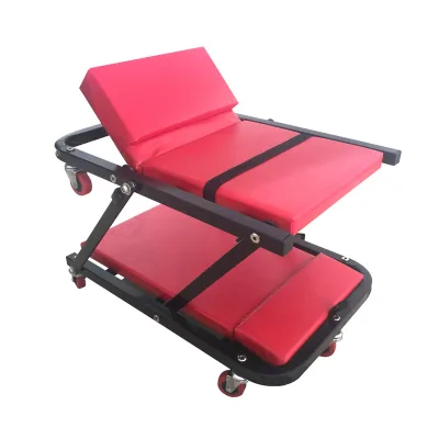 Heavy Duty 7-Wheel Car Creeper Seat 250 Lb. Capacity Automotive Repair Tool