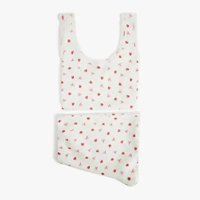 Cotton Love-Themed Print Strapless Nightgown Combo Shorts Elastic Waist Breathable Fashionable Sexy Style Summer Pajamas Women