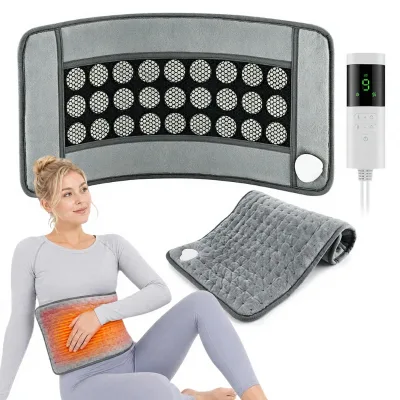 Cross-border New Double-sided Heating Pad Timer Jade-infused Thermal Therapy Mat USB-powered Heated Shoulder Neck Lower-back