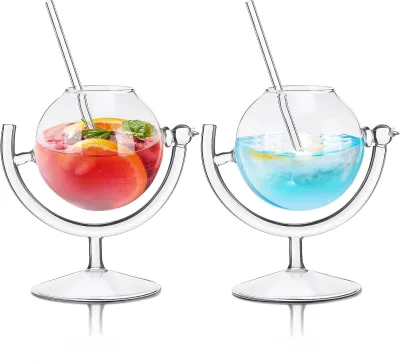 Hot Selling Creative Cocktail Glasses Clear Crystal Unique Shape Glass Funny Drinking Cup for Bar Party