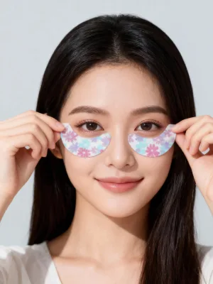 Custom Lift Silicone Eye Pads Anti Wrinkle Moisturising Cotton Under Eye Patches With Logo