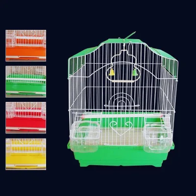 Available Four-color Bird Cage Folding Wire Spray Painted Metal Cage Breeding Pet Cage