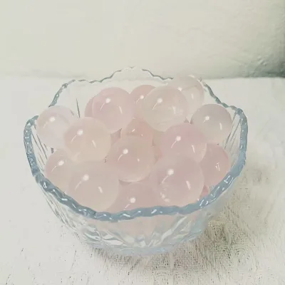 High Quality Rose Quartz Mini Size Sphere Pink Quartz Ball Natural Gemstones Healing Crystal Stone