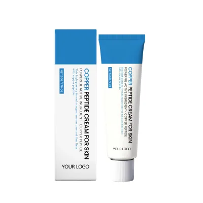 Private Label Vegan Copper Peptide Moisturizing Cream Firming Repairing Facial Moisturizer Reduce Fine Lines and Even Skin Tone
