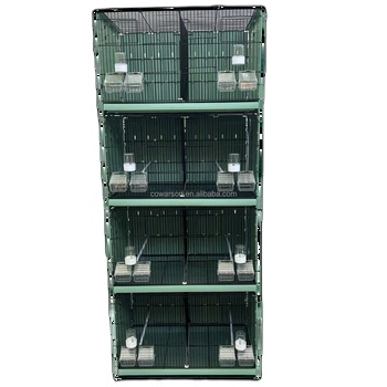 Wholesale Large Space Iron Cage With Stand Iron Parakeet Bird Cage for Small Parrot Birds Breeding Foldable Iron Wire Bird Cage