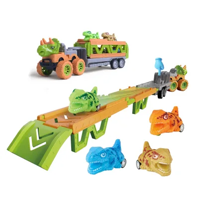Folding Track Ejection Car Big Toy Friction Transport Truck Toy Car Storage