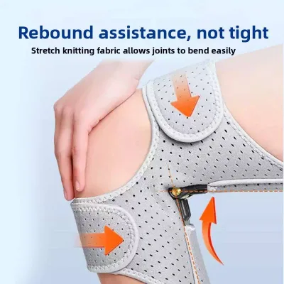 Spring Force Power Knee Booster Breathable Joint Support Pads for Mountain Climbing Hiking & Heavy Duty Labor Support