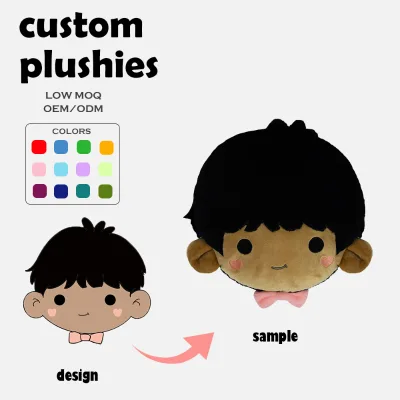 Factory Low Price Custom Cartoon PP Cotton Rectangle Round Shape Anime Pillow Plush Toy Couple Gift