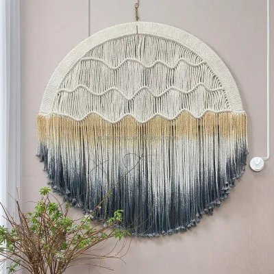 Customized Hotel Large Macrame Wall Hanging Handmade Art Wall Decor for Home Wall Living Room Coffe Shop