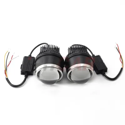 GCAR 11000lm Ultra Bright Fog Lamp 3Inch Dual Beam Free Adjust Brackets Headlight