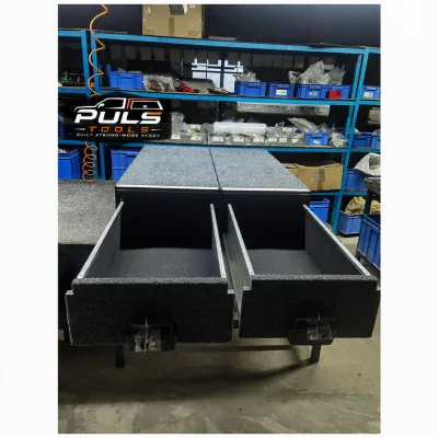 PULS for Offroad 4x4 Tacoma Pickup Truck Bed Cargo Sliding Storage Trunk Drawers Box with Galvanized Steel and Easy Installation