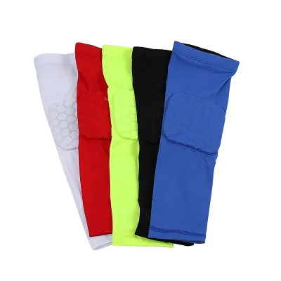 Factory Direct Sale Honeycomb Design Armband Elbow Knee Pad Support Basketball Breathable Safety Sport Elbow Pad