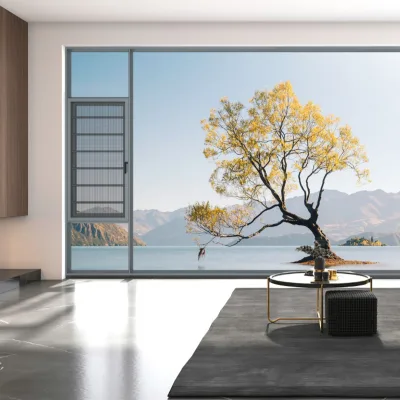 GONHO Modern Aluminum Casement Windows and Doors with Screens Soundproof & Heat Insulation for Home & Villa