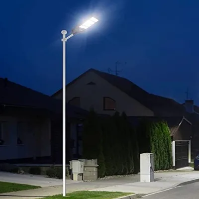 Solar Street Light PIR Sensor Dusk to Dawn Sensor Automatic 50% Dimming Midnight Meadow Glassland Solar Road Lamp
