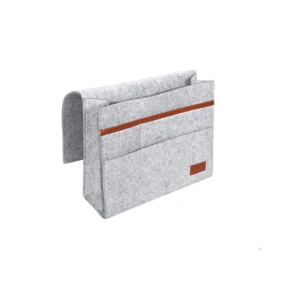 Felt Bedside  Storage Organizer Sofa Armrest Bag  Chair Armrest Organizer Multi Layer for Tablet Magazine Bag
