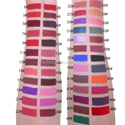 Cruelty Free Make Your Own Brand Liquid Lipstick Long Lasting Waterproof Matte Lipstick Tube With Mirror