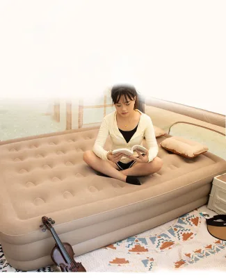 Outdoor Camping One-click Automatic air Mattress Double air Bed Folding Floor air Mattress