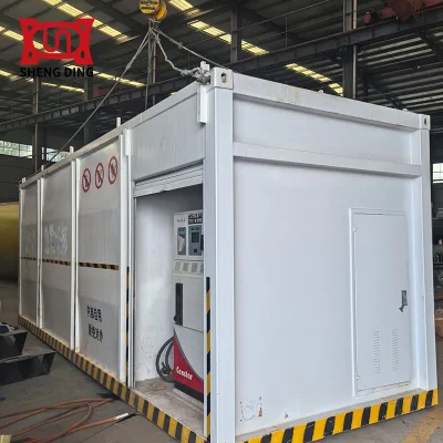 Self-Contained Mobile Container Gas Station, No Foundation Required, Ready to Use
